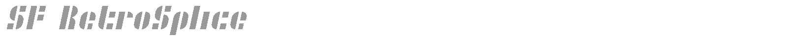 SF Retrosplice font preview